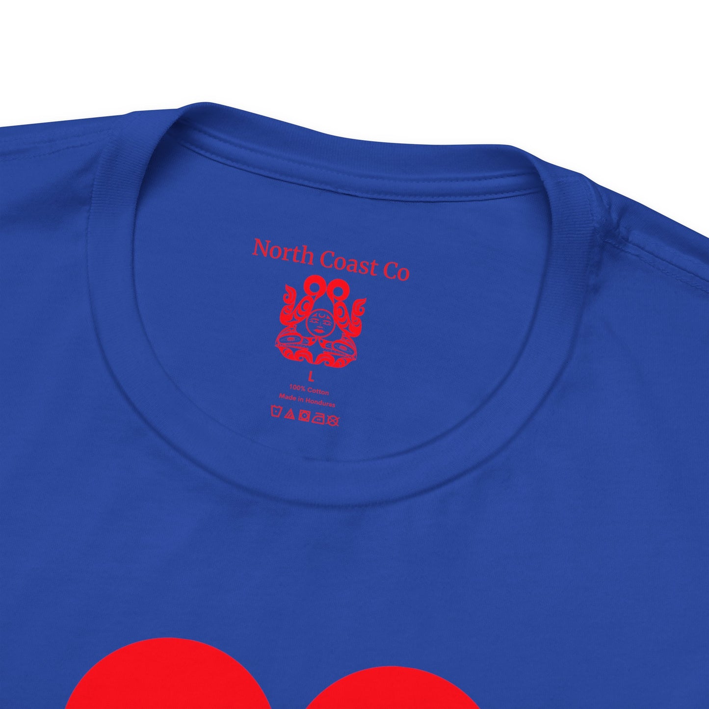 Unisex T-shirt with “Tsuu-Baa-Asaxt Wolves” design by Joshua Watts