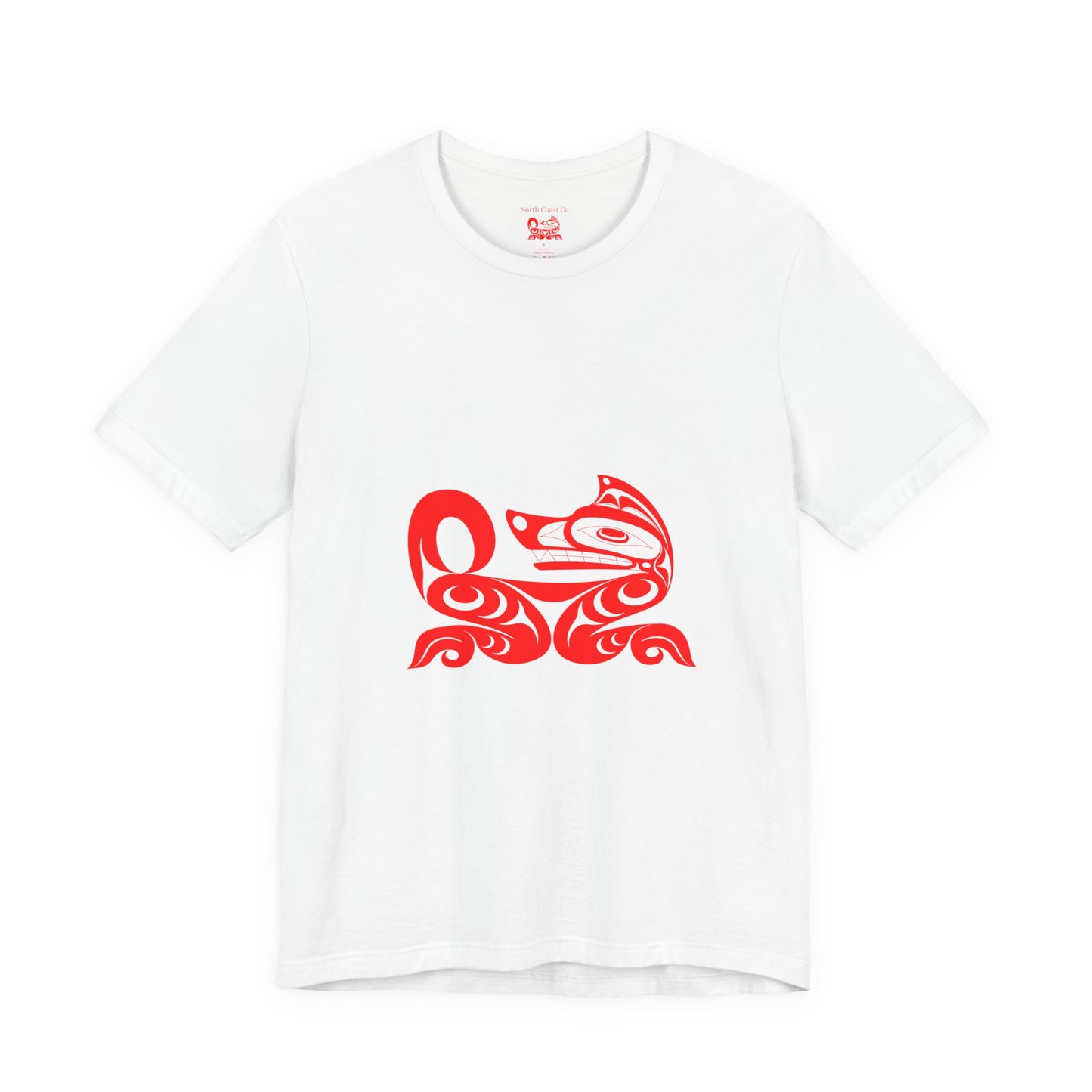 Unisex T-Shirt with “Red Wolf” design by Joshua Watts