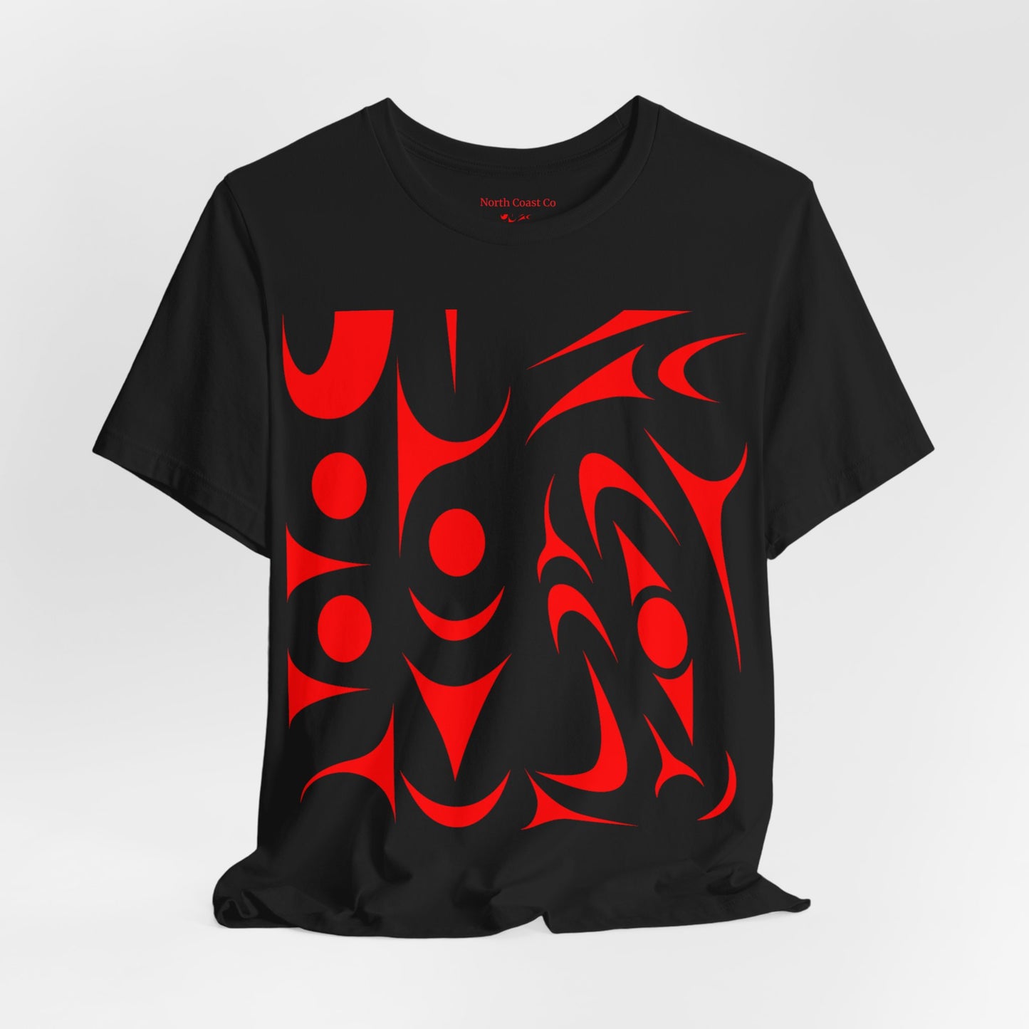 Unisex T-shirt with red Thunderbird design by Joshua Watts