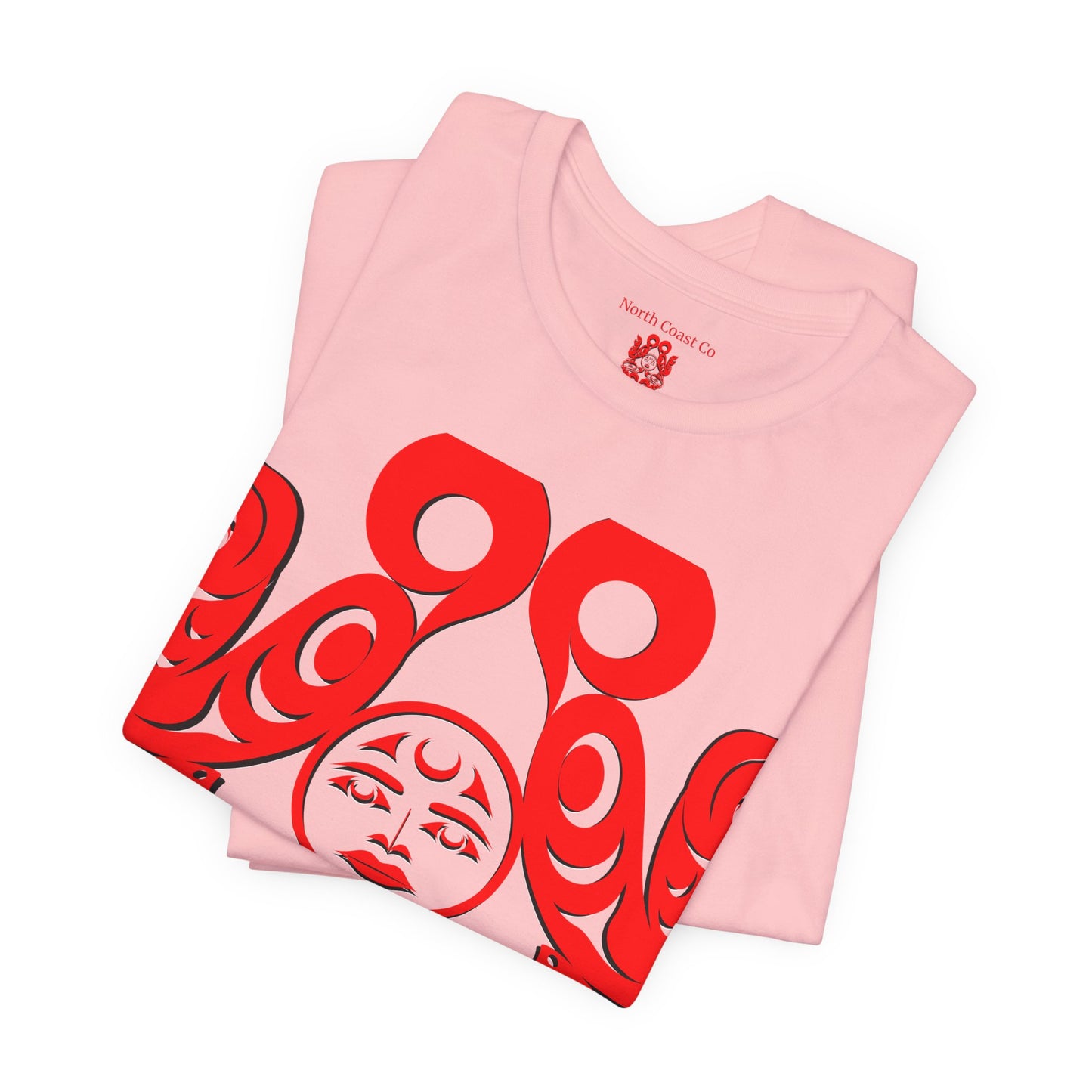 Unisex T-shirt with Holographic “Tsuu-Baa-Asaxt Wolves” design by Joshua Watts