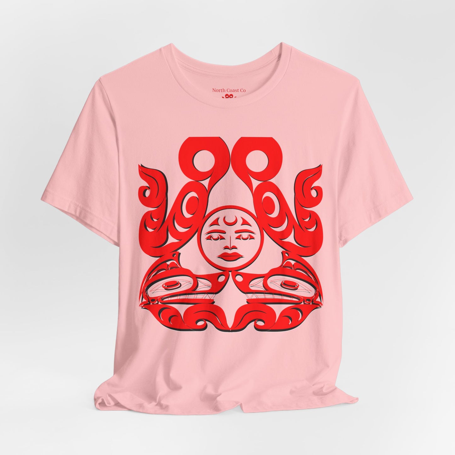 Unisex T-shirt with Holographic “Tsuu-Baa-Asaxt Wolves” design by Joshua Watts