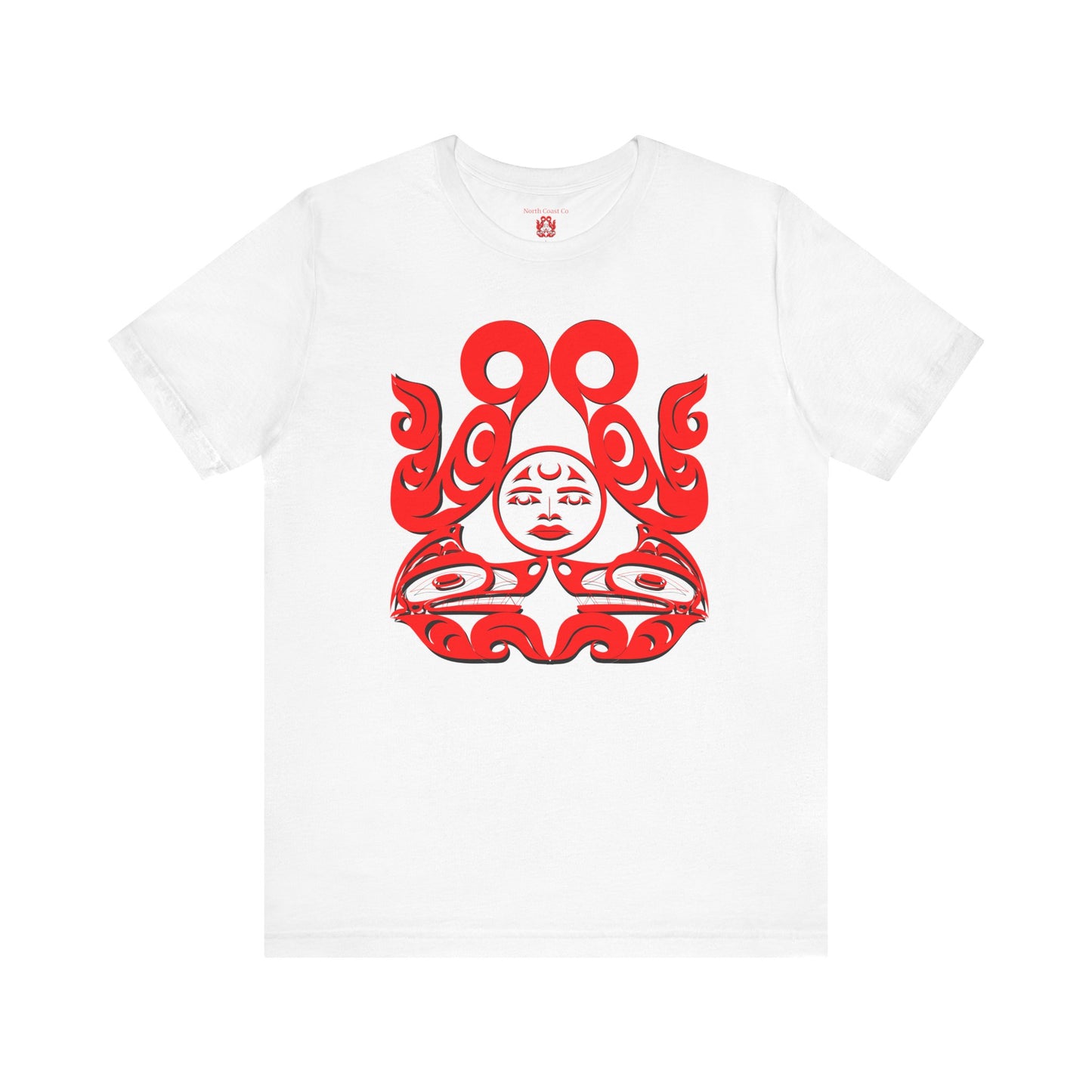 Unisex T-shirt with Holographic “Tsuu-Baa-Asaxt Wolves” design by Joshua Watts