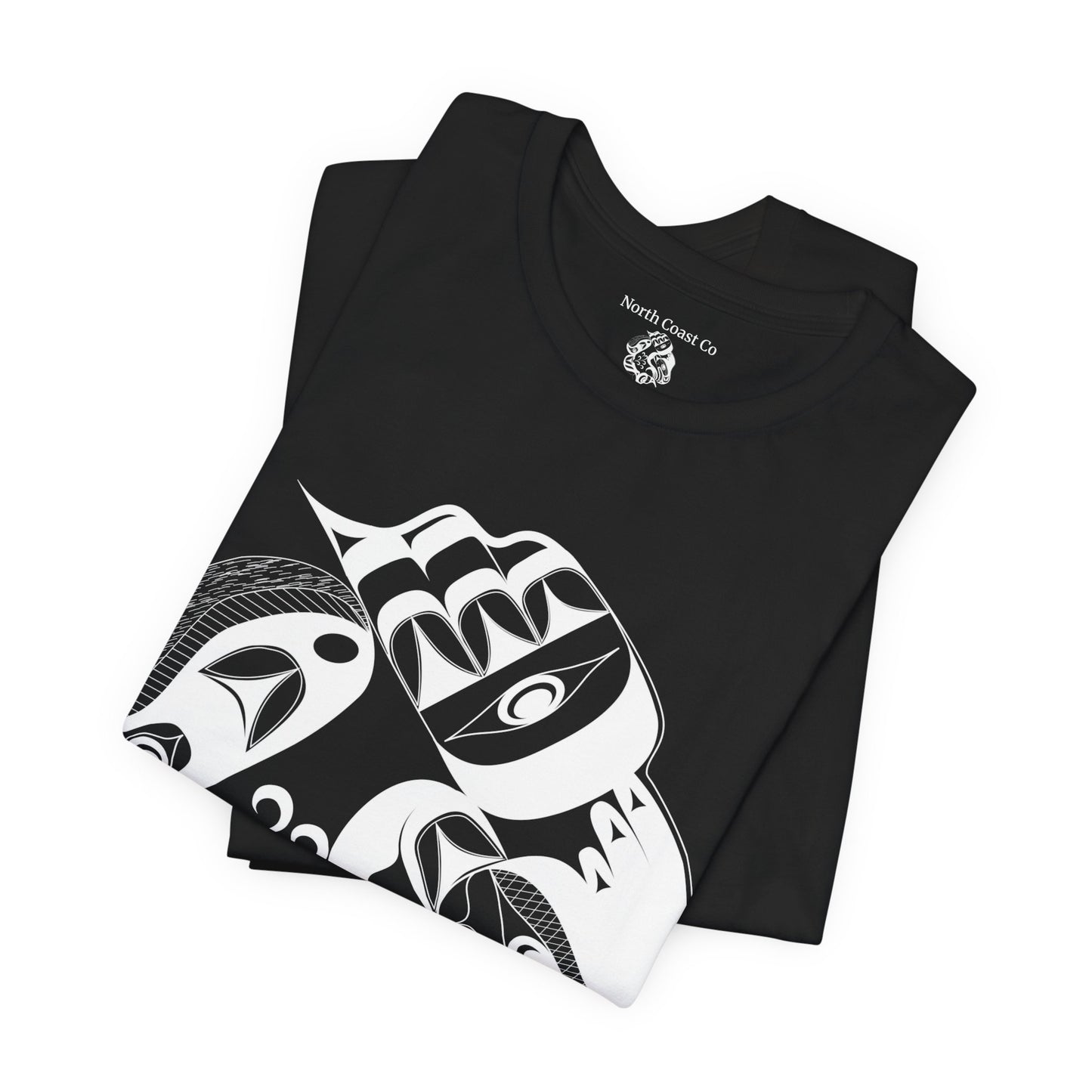 Unisex T-Shirt with “Whale Hunt” design by Joshua Watts