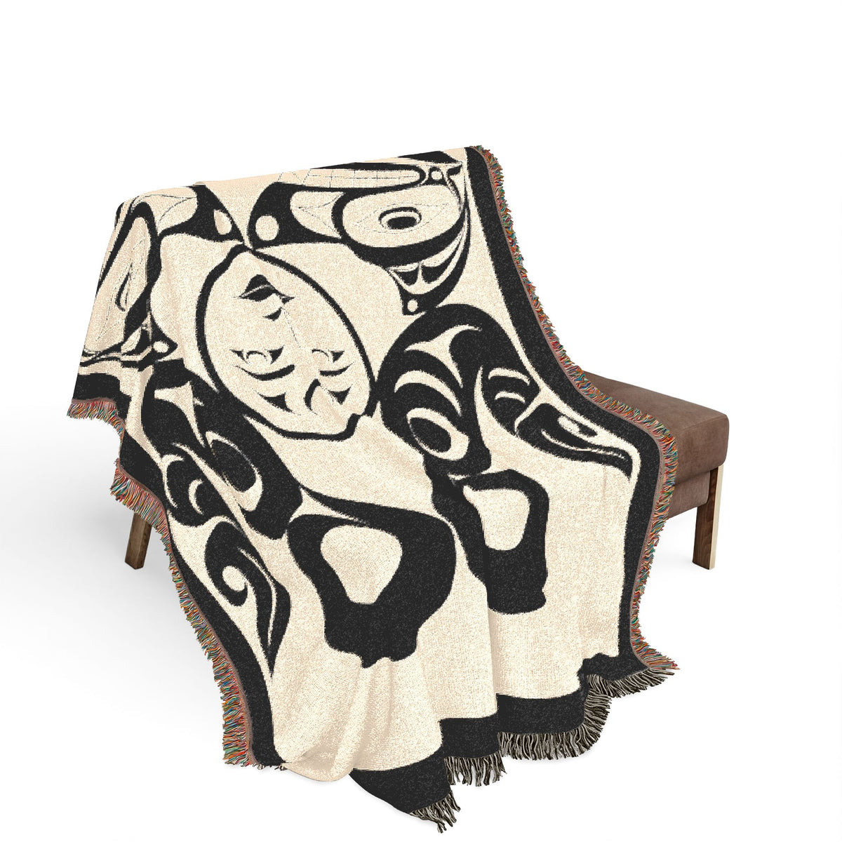 Tsuu-Baa-Asatx Wolves Woven Blanket