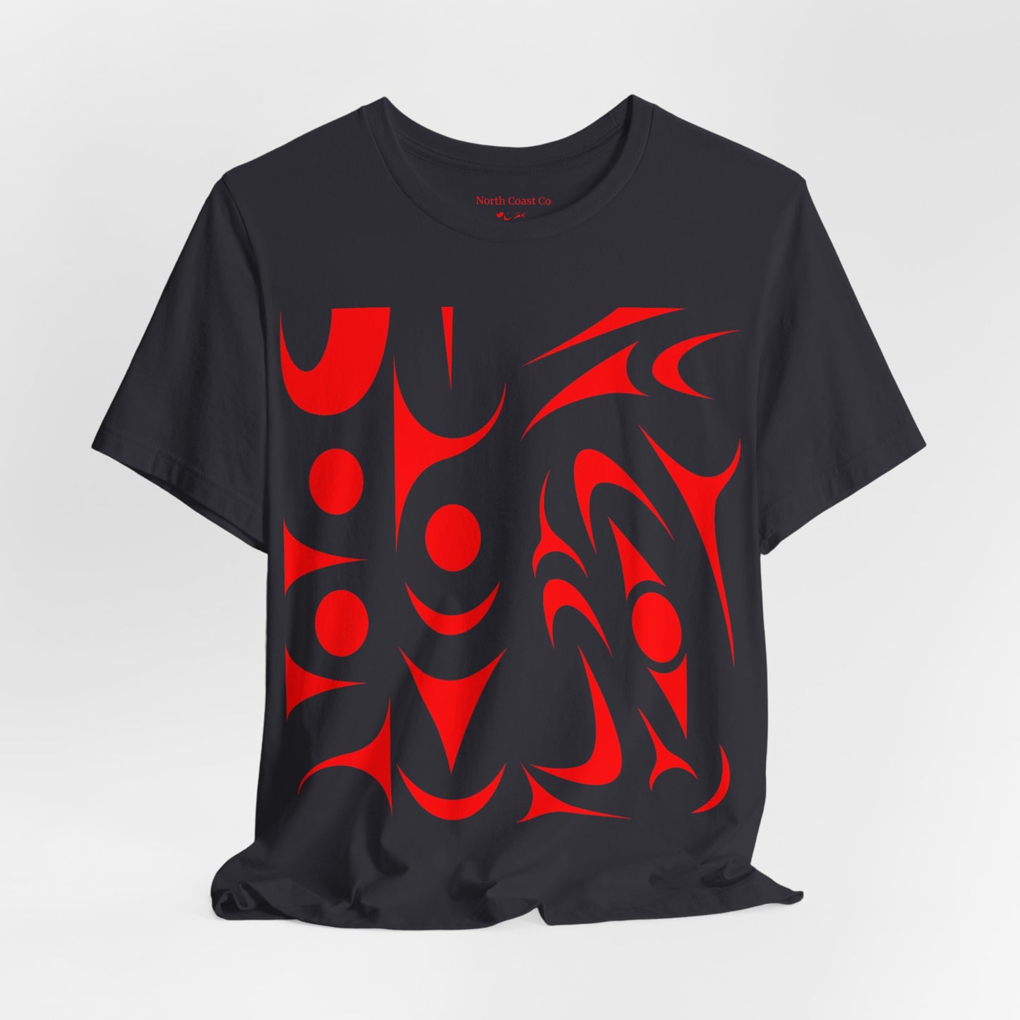 Unisex T-shirt with red Thunderbird design by Joshua Watts