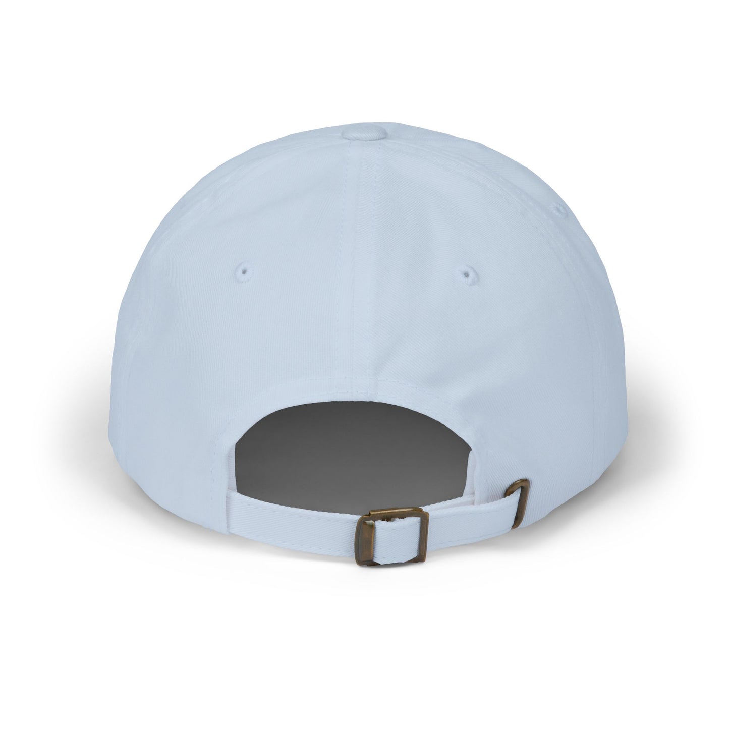 Distressed Coastal Wave Dad Cap — Beige Embroidered Circle Logo Hat