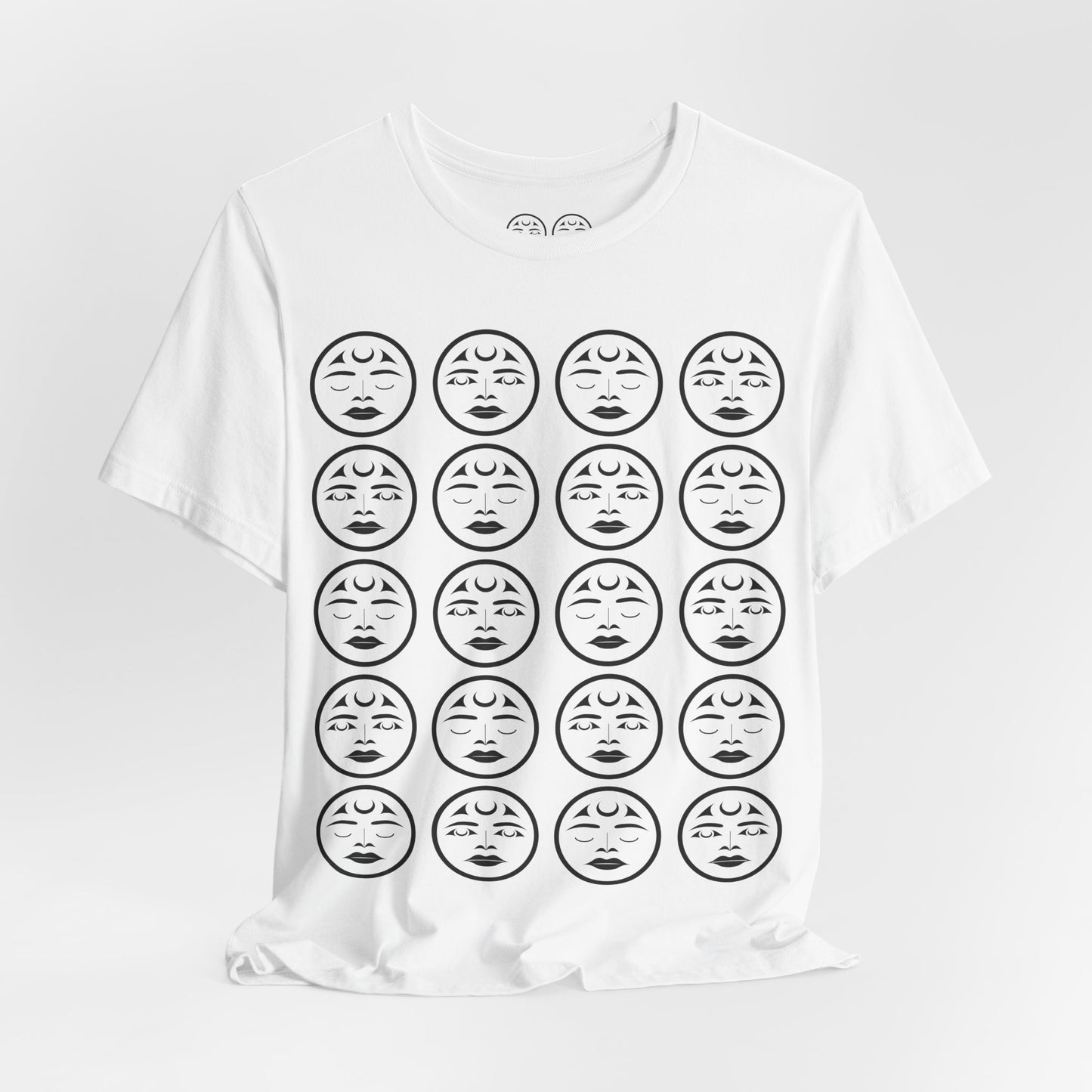 Unisex T-Shirt with “Many Moons” Design by Joshua Watts