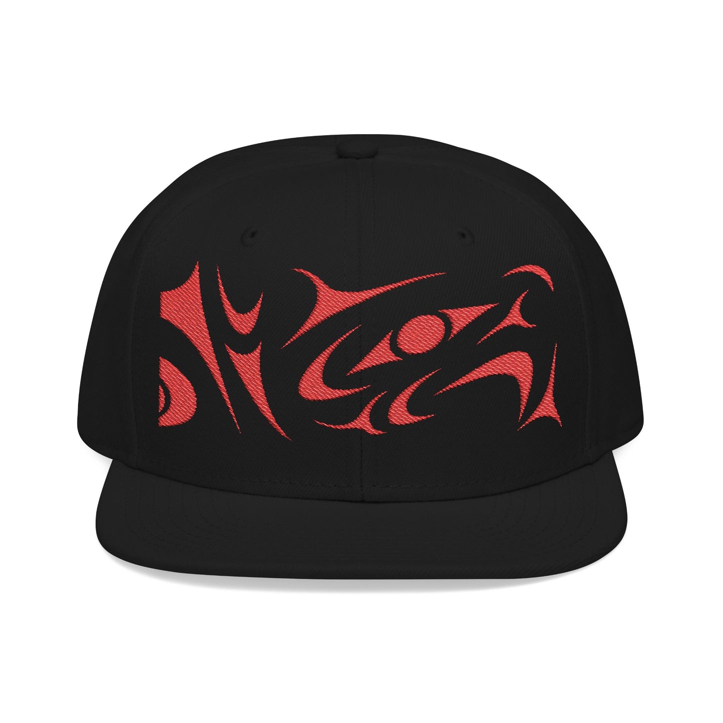 Embroidered Snapback Cap with Red Thunderbird design by Joshua Watts