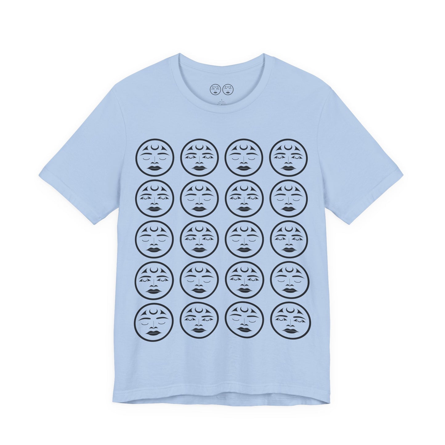 Unisex T-Shirt with “Many Moons” Design by Joshua Watts