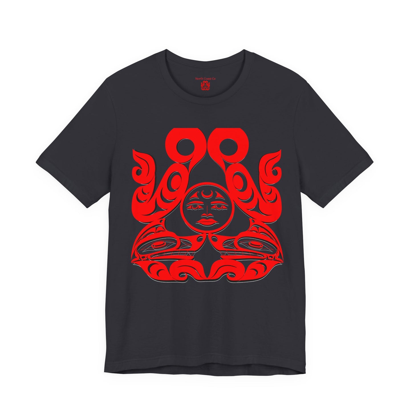 Unisex T-shirt with Holographic “Tsuu-Baa-Asaxt Wolves” design by Joshua Watts