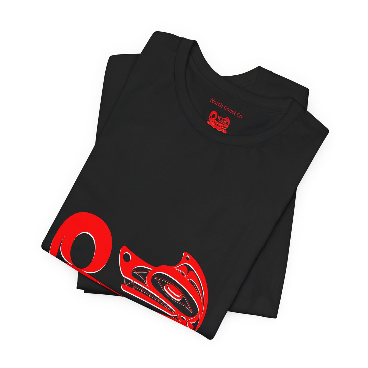 Unisex T-Shirt with Holographic “Red Wolf” design by Joshua Watts