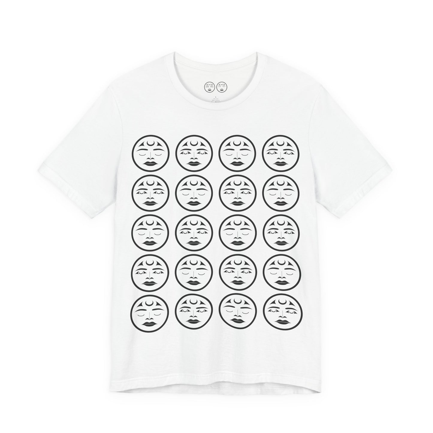 Unisex T-Shirt with “Many Moons” Design by Joshua Watts