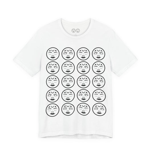 Unisex T-Shirt with “Many Moons” Design by Joshua Watts