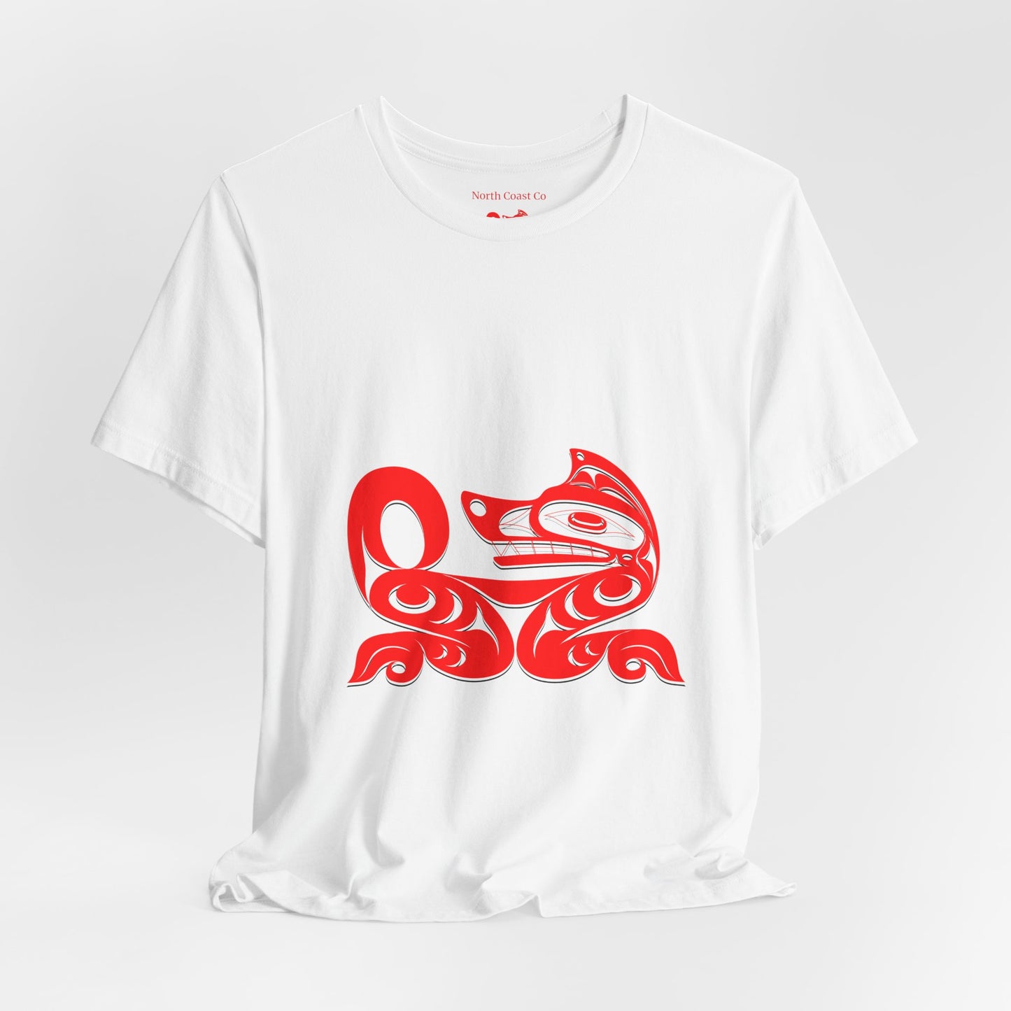 Unisex T-Shirt with Holographic “Red Wolf” design by Joshua Watts