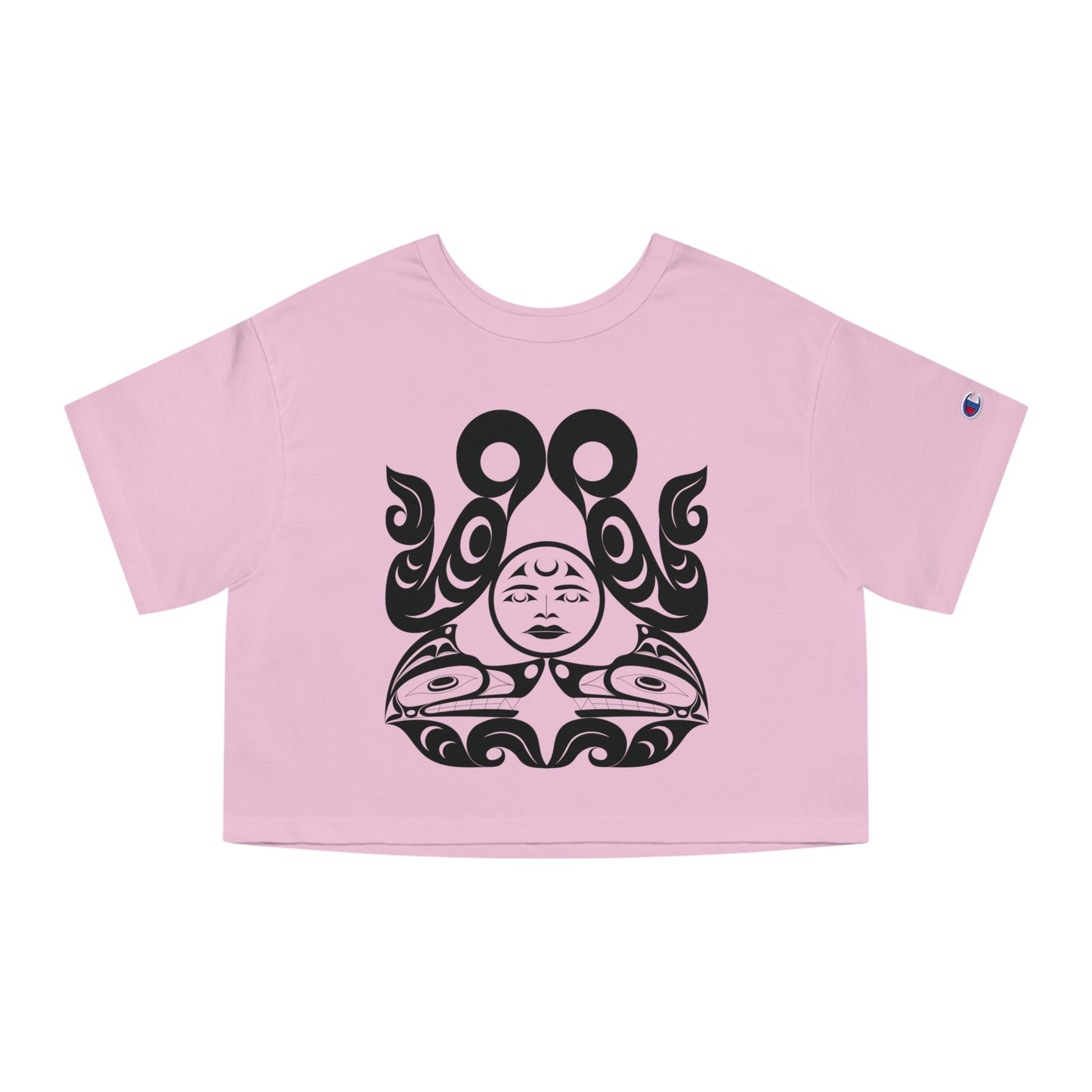 Cropped Tee with Tsuu-Baa-Asaxt Wolves design