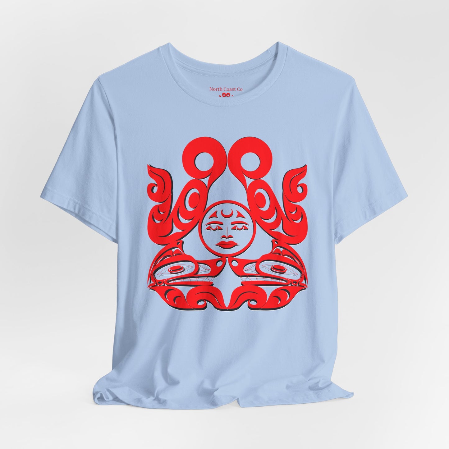 Unisex T-shirt with Holographic “Tsuu-Baa-Asaxt Wolves” design by Joshua Watts