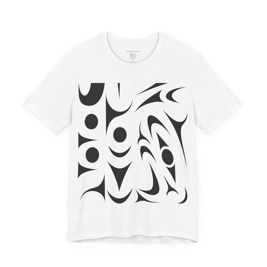 Unisex T-Shirt with black and white “Thunderbird” Design by Joshua Watts