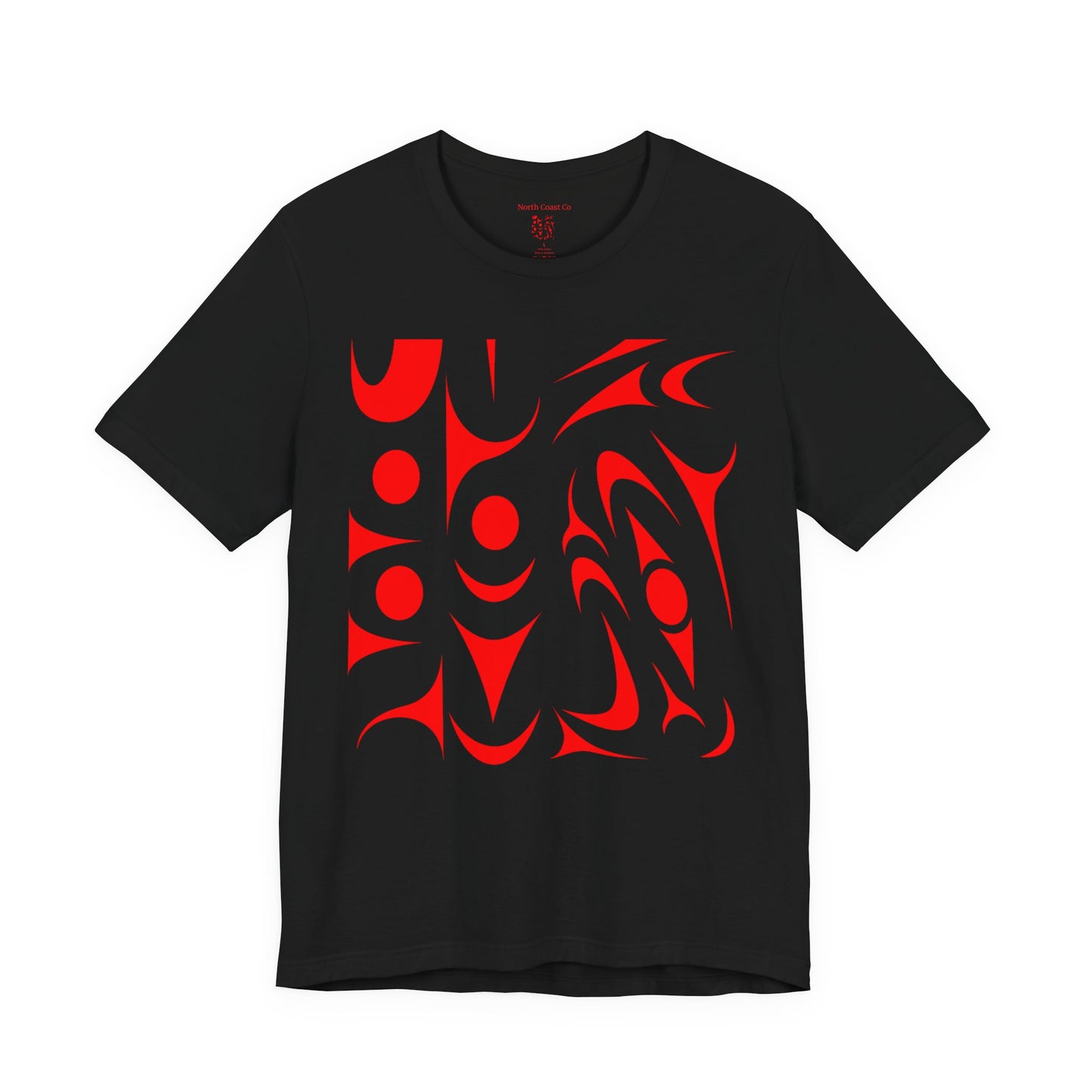 Unisex T-shirt with red Thunderbird design by Joshua Watts