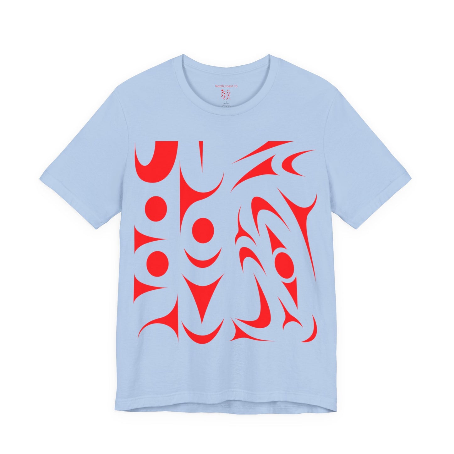 Unisex T-shirt with red Thunderbird design by Joshua Watts