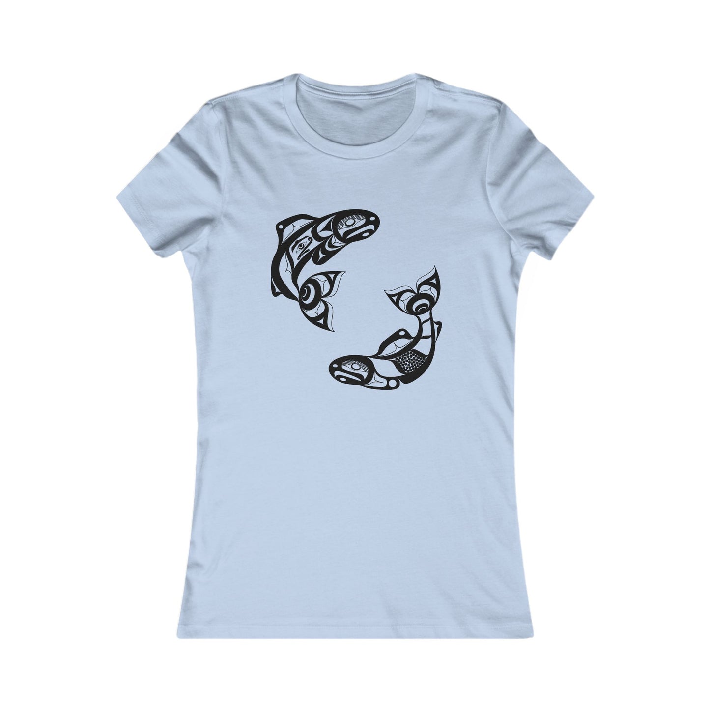 Women’s Fit T-Shirt with “Salmon” design by Joshua Watts