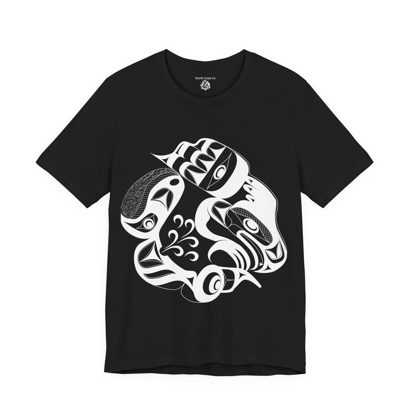Unisex T-Shirt with “Whale Hunt” design by Joshua Watts