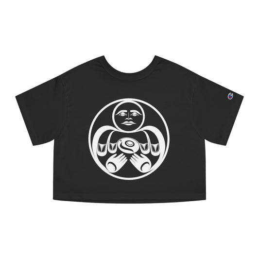 Cropped Tee with “Hishuk Ish Tsawalk” design by Joshua Watts