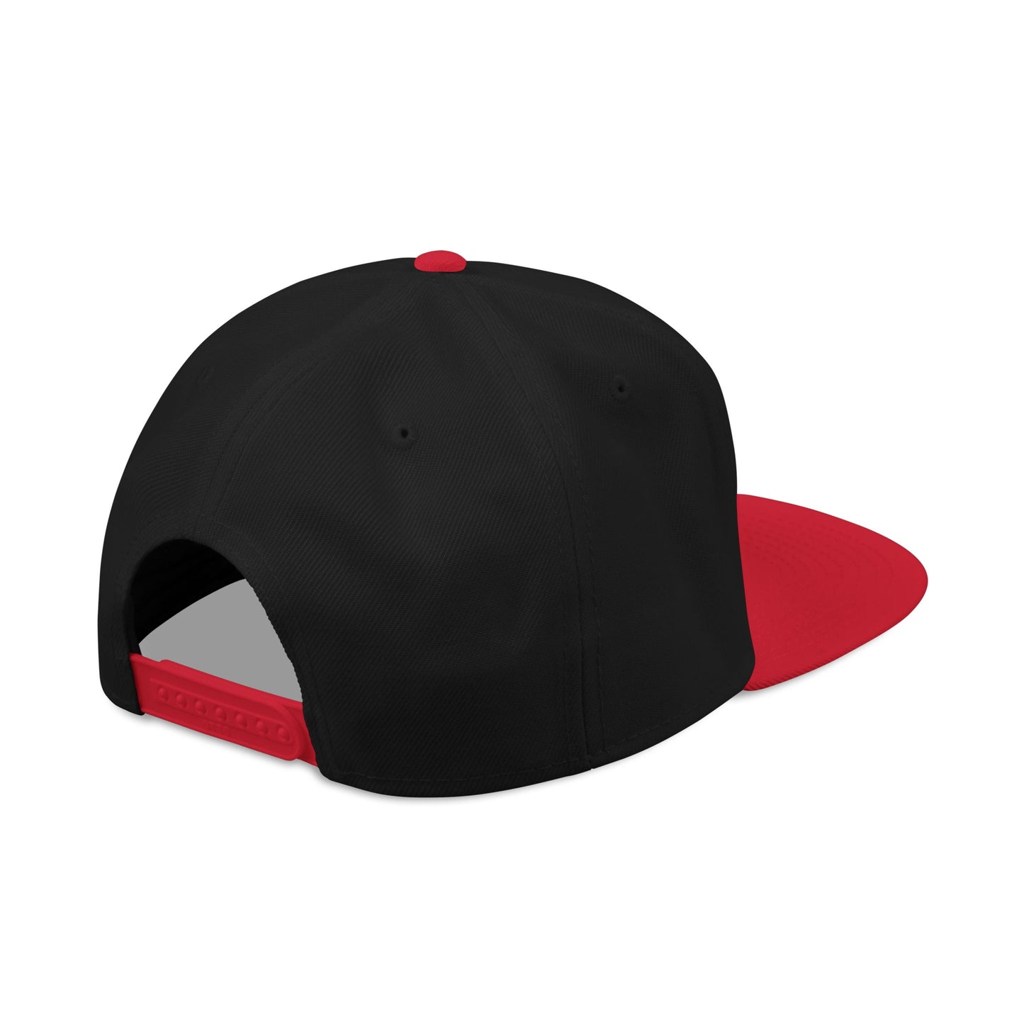 Embroidered Snapback Cap with White Wolf design by Joshua Watts