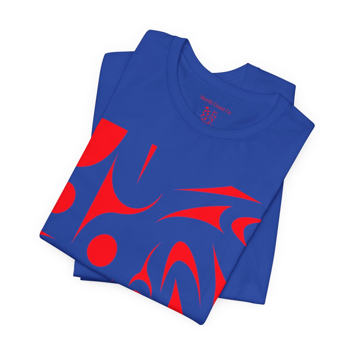 Unisex T-shirt with red Thunderbird design by Joshua Watts