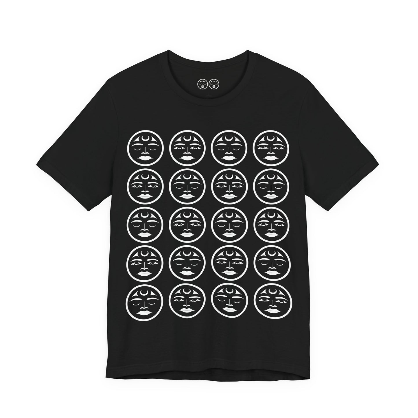 Unisex T-Shirt with “Many Moons” Design by Joshua Watts