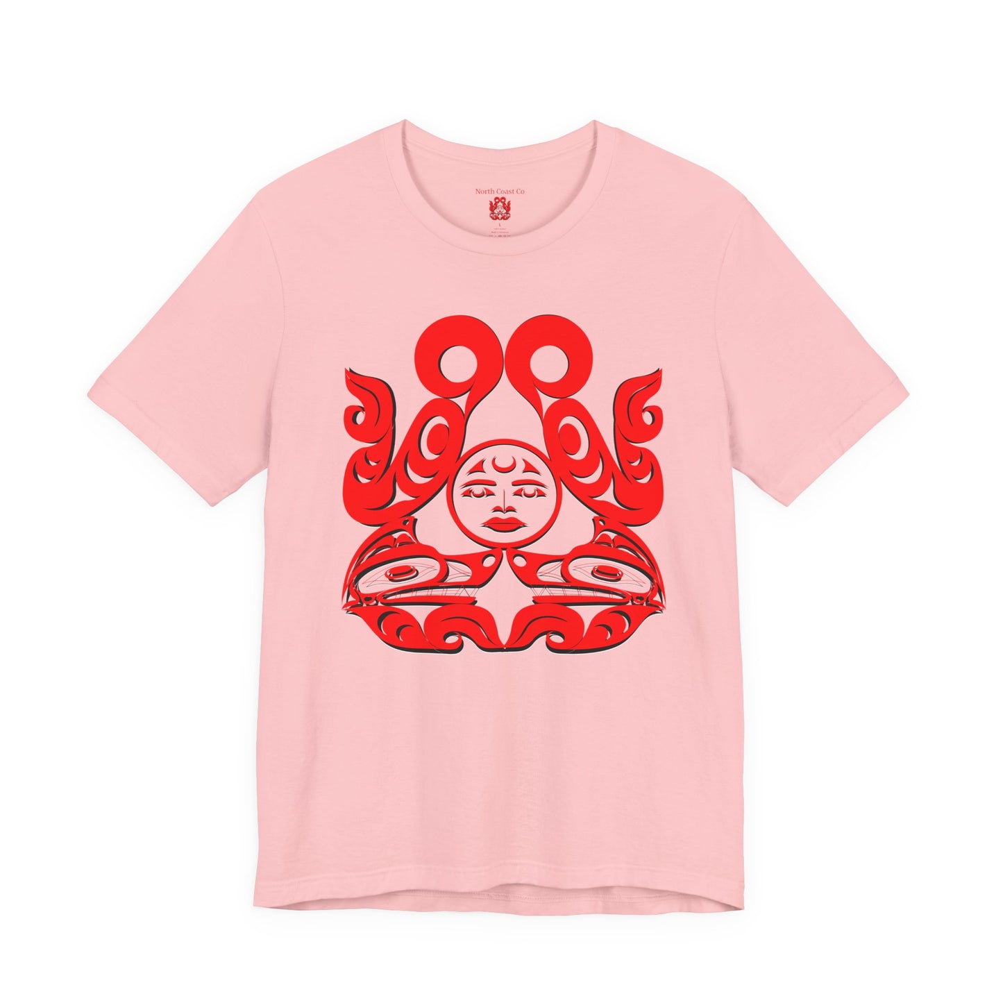 Unisex T-shirt with Holographic “Tsuu-Baa-Asaxt Wolves” design by Joshua Watts