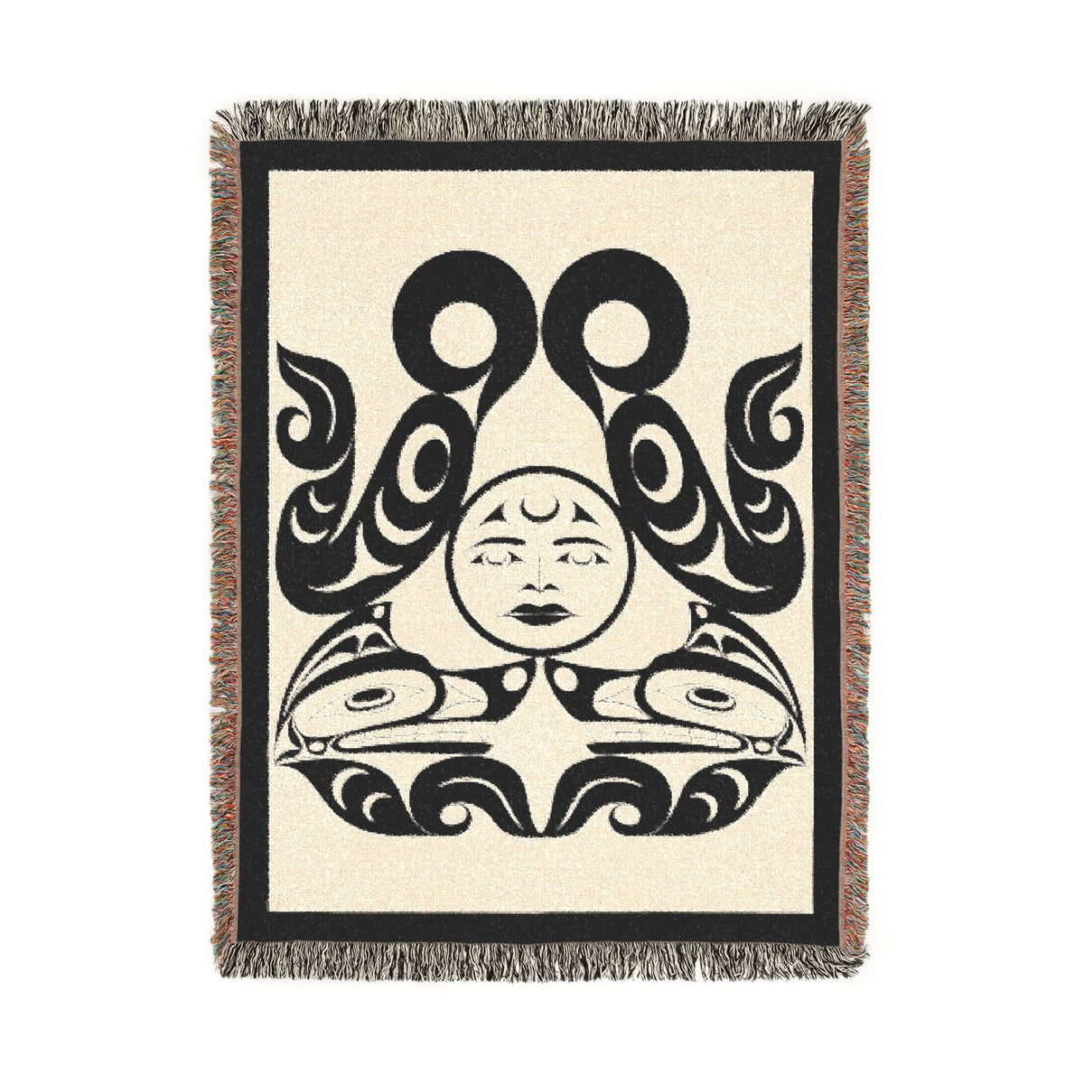 Tsuu-Baa-Asatx Wolves Woven Blanket