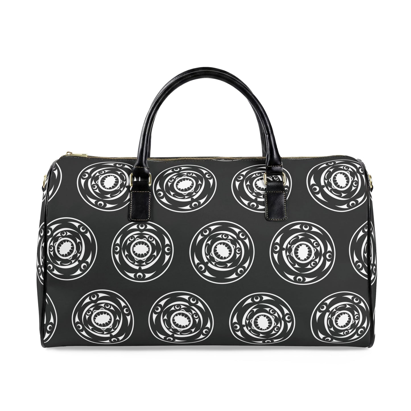Patterned Leather Travel Bag