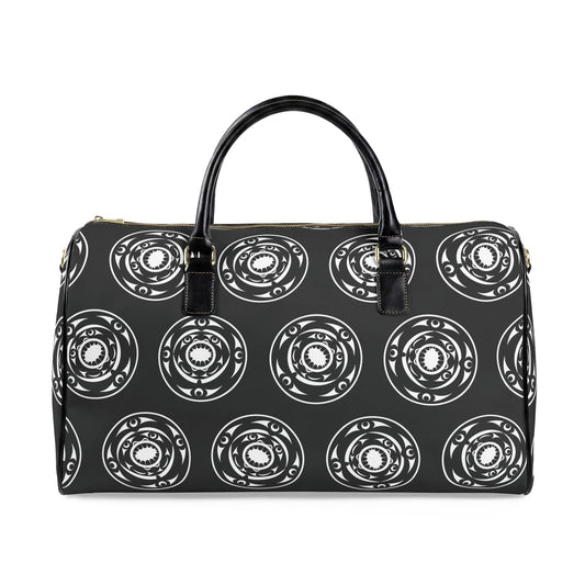 Patterned Leather Travel Bag