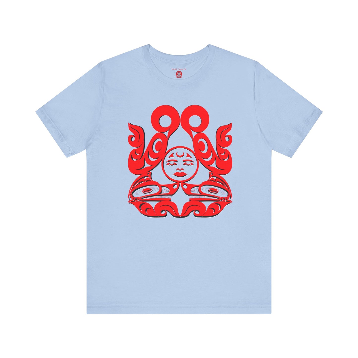 Unisex T-shirt with Holographic “Tsuu-Baa-Asaxt Wolves” design by Joshua Watts