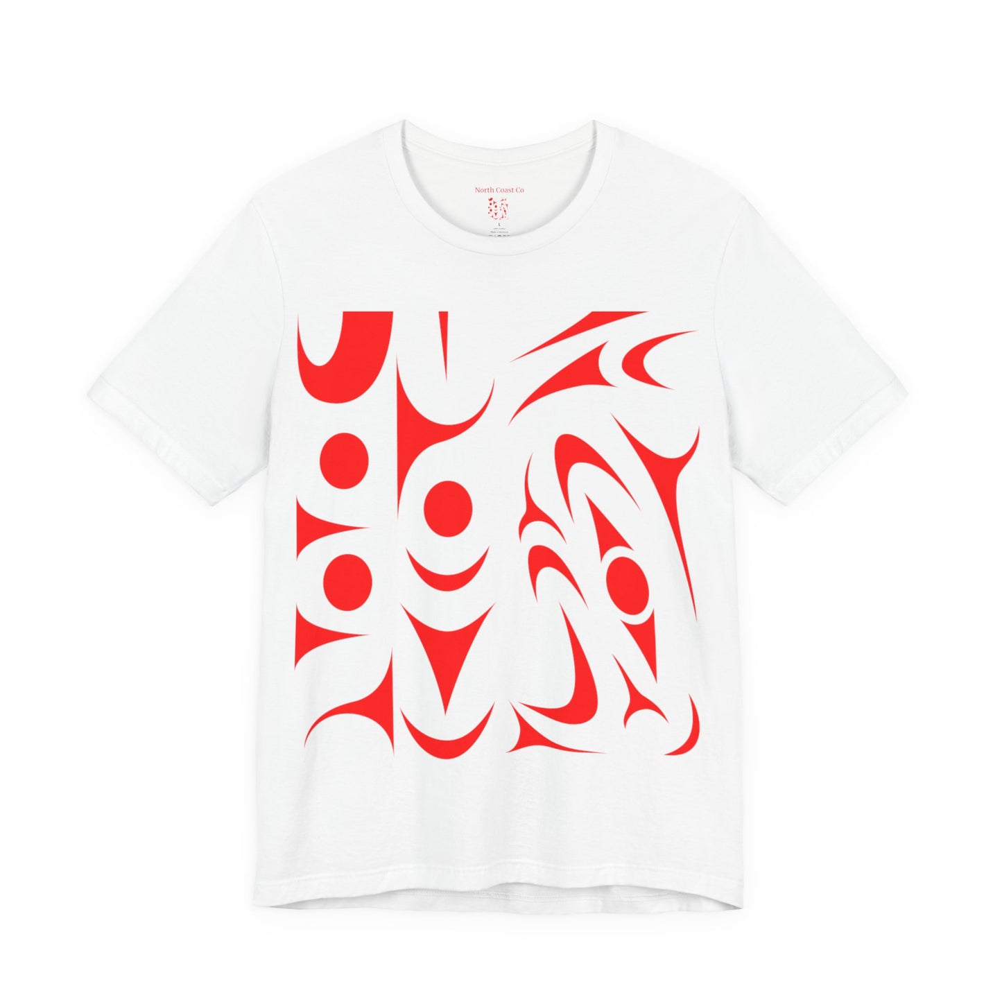 Unisex T-shirt with red Thunderbird design by Joshua Watts