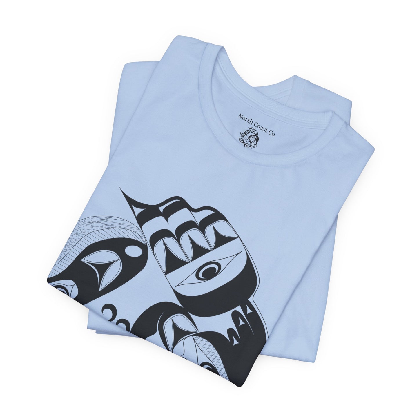 Unisex T-Shirt with “Whale Hunt” design by Joshua Watts