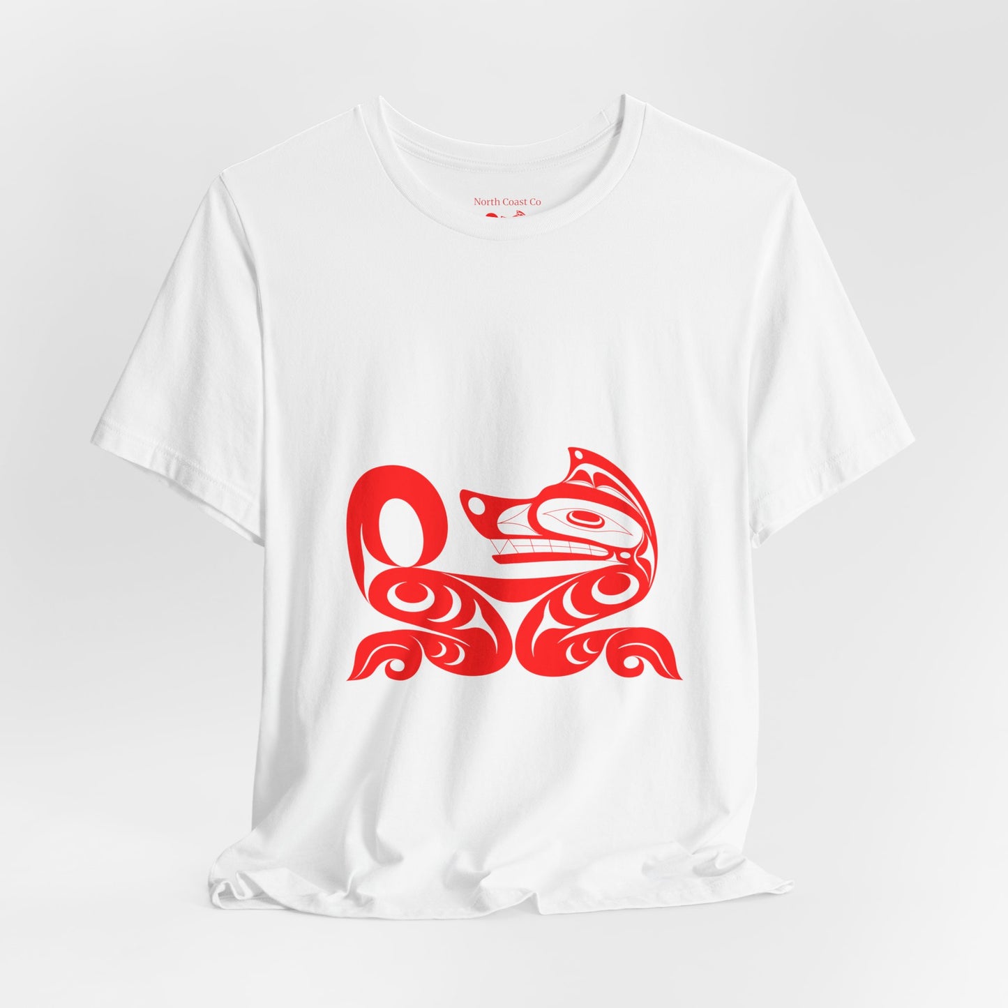 Unisex T-Shirt with “Red Wolf” design by Joshua Watts