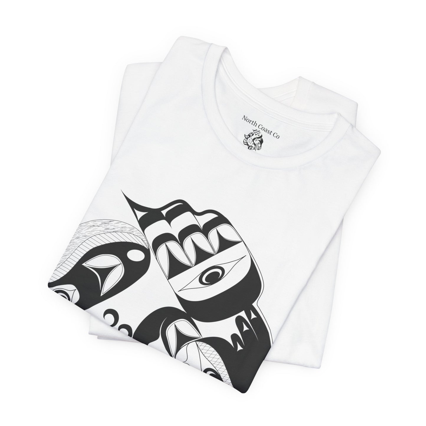 Unisex T-Shirt with “Whale Hunt” design by Joshua Watts