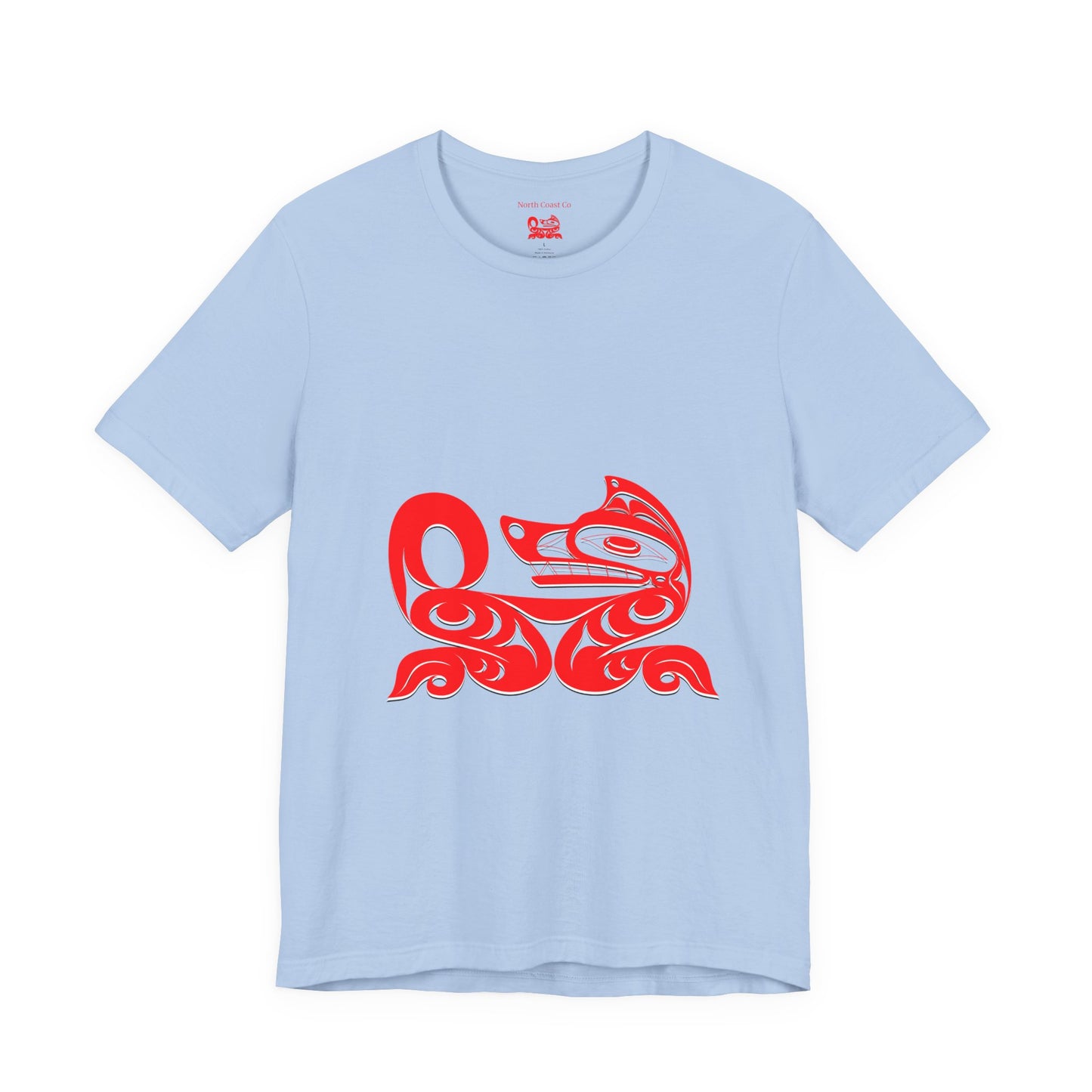 Unisex T-Shirt with Holographic “Red Wolf” design by Joshua Watts