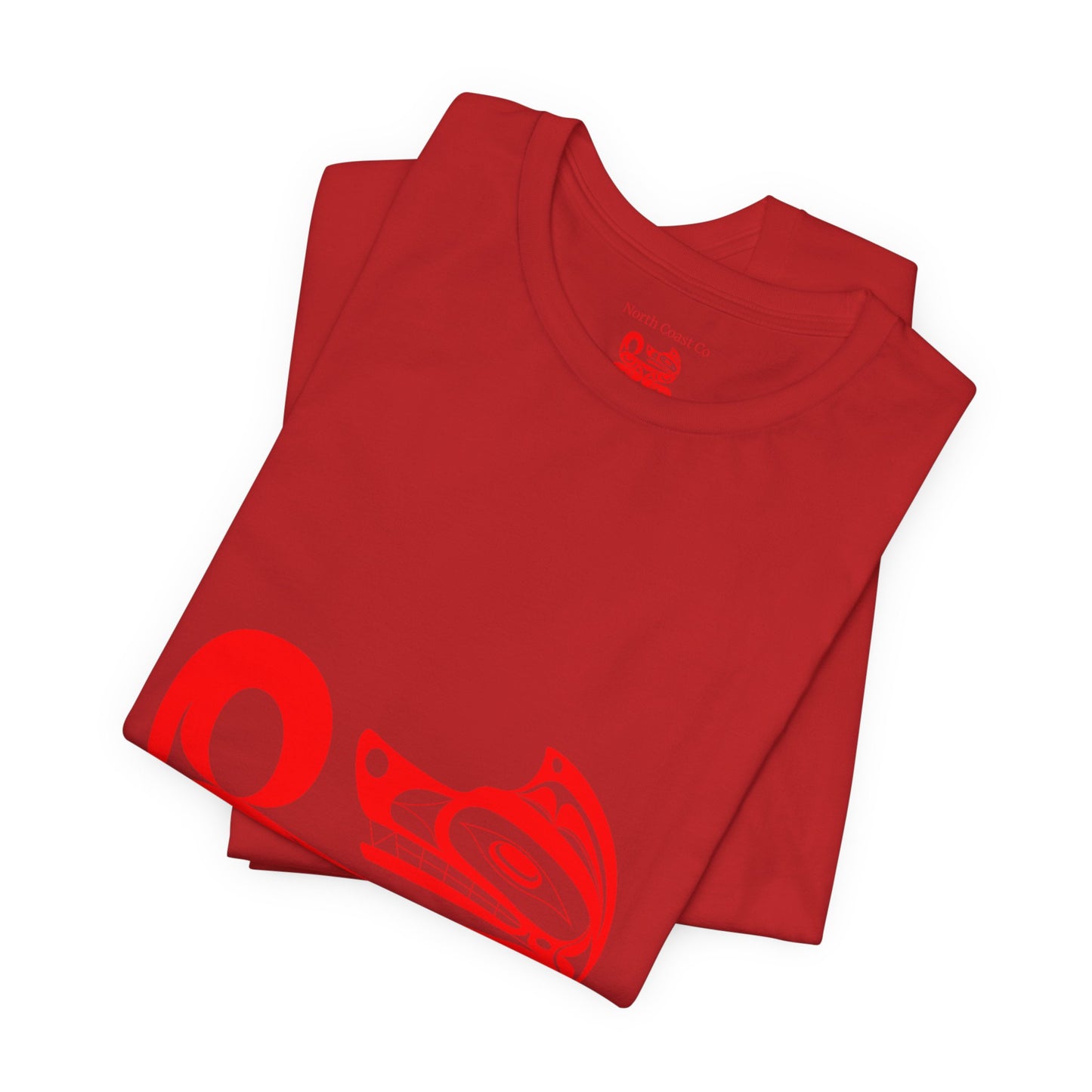 Unisex T-Shirt with “Red Wolf” design by Joshua Watts