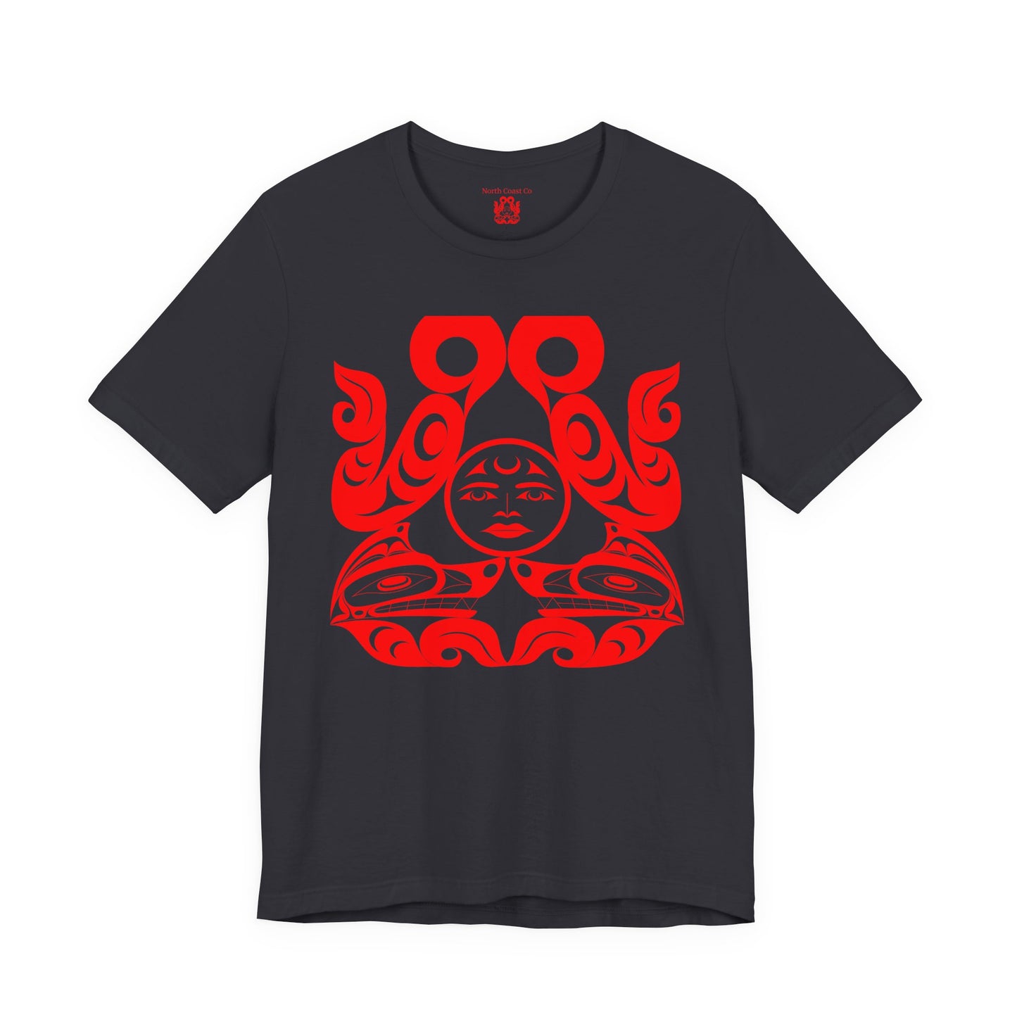 Unisex T-shirt with “Tsuu-Baa-Asaxt Wolves” design by Joshua Watts