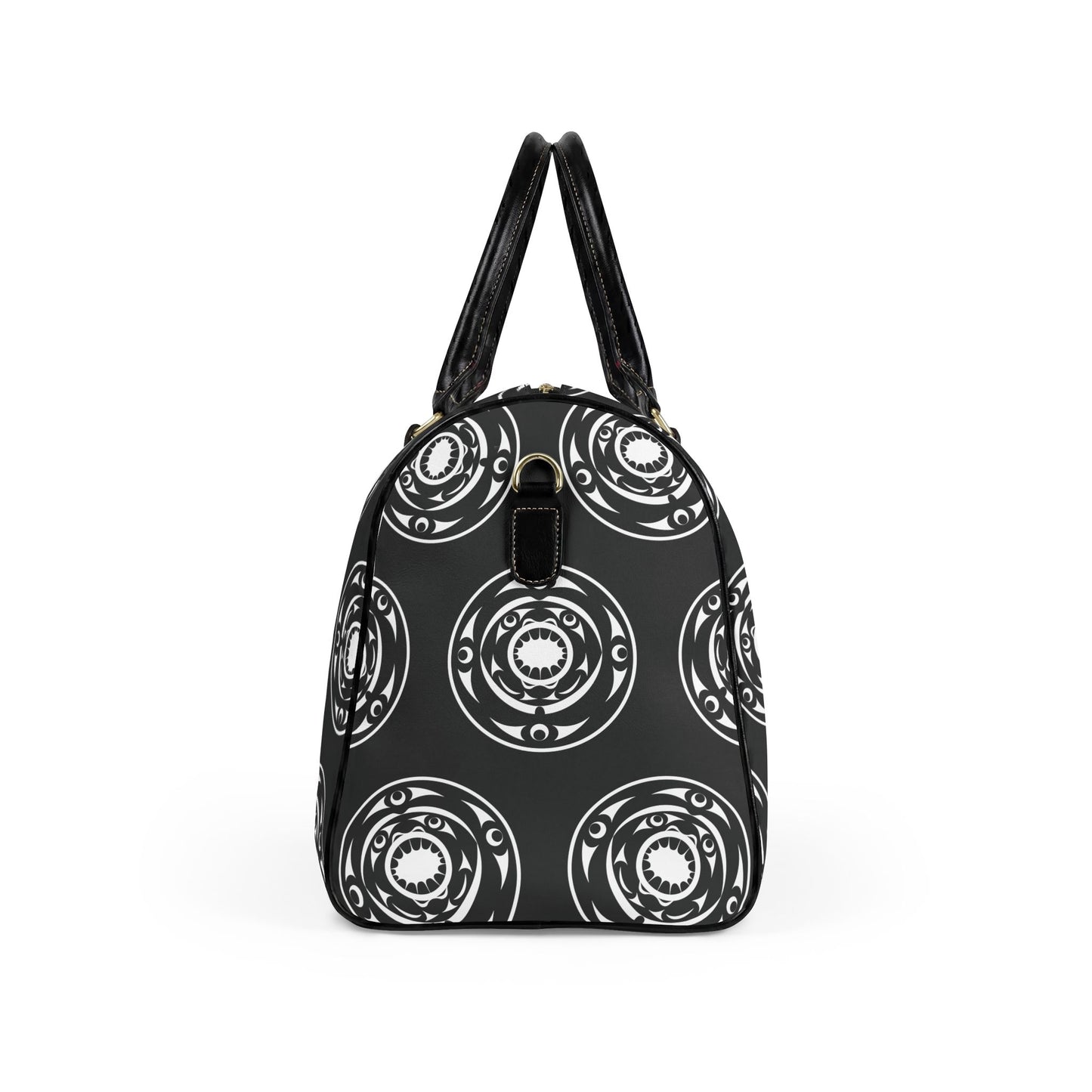 Patterned Leather Travel Bag