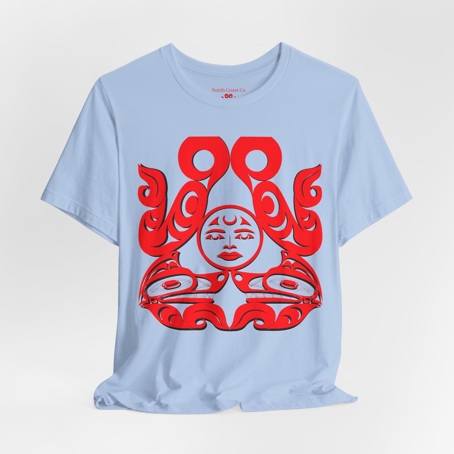 Unisex T-shirt with Holographic “Tsuu-Baa-Asaxt Wolves” design by Joshua Watts