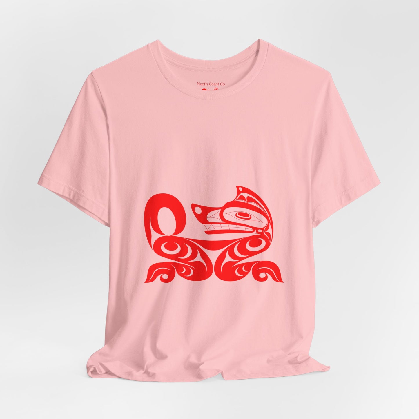Unisex T-Shirt with “Red Wolf” design by Joshua Watts