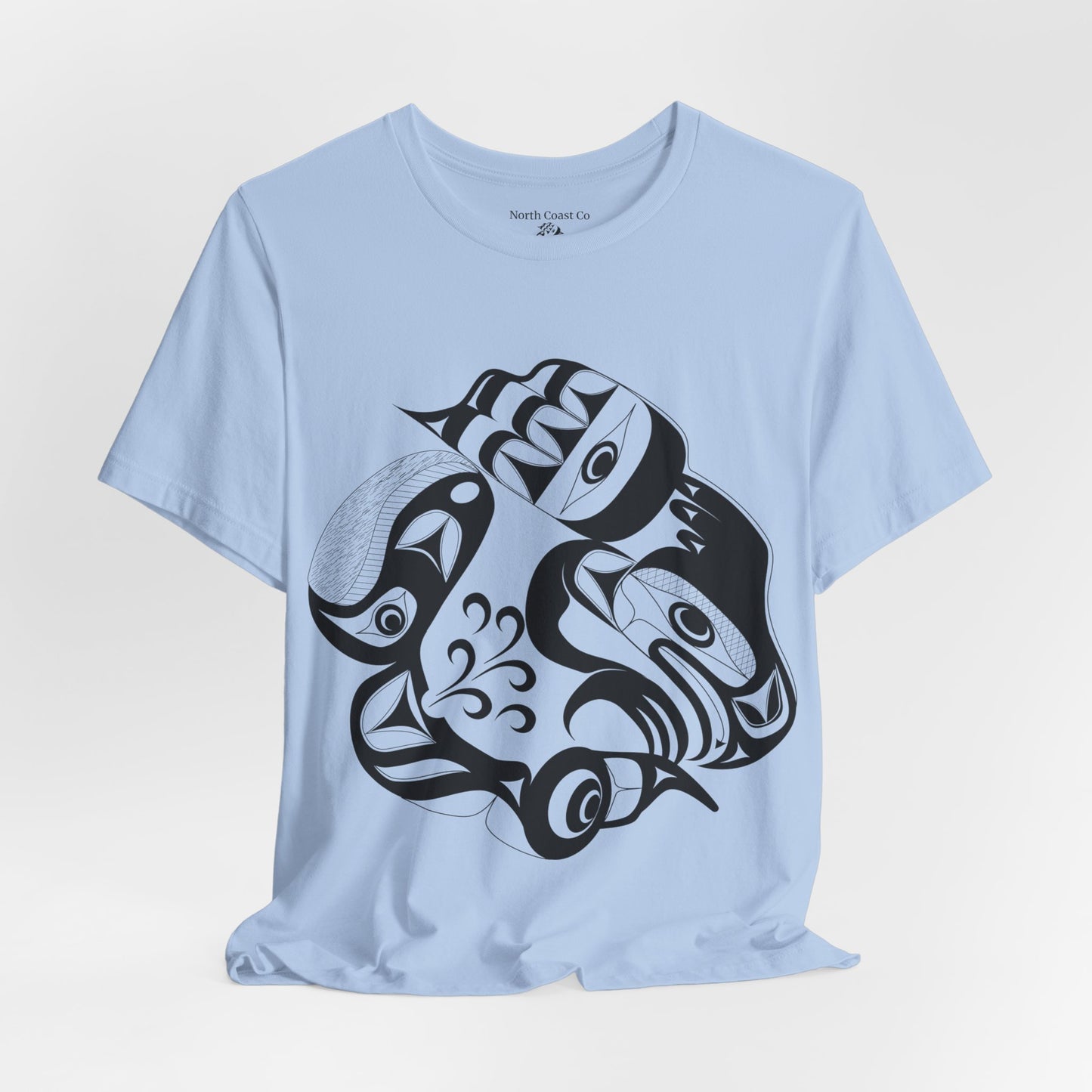 Unisex T-Shirt with “Whale Hunt” design by Joshua Watts