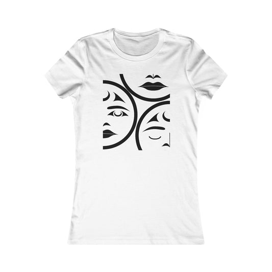 Women’s Fit T-Shirt with “Moons” Design by Joshua Watts
