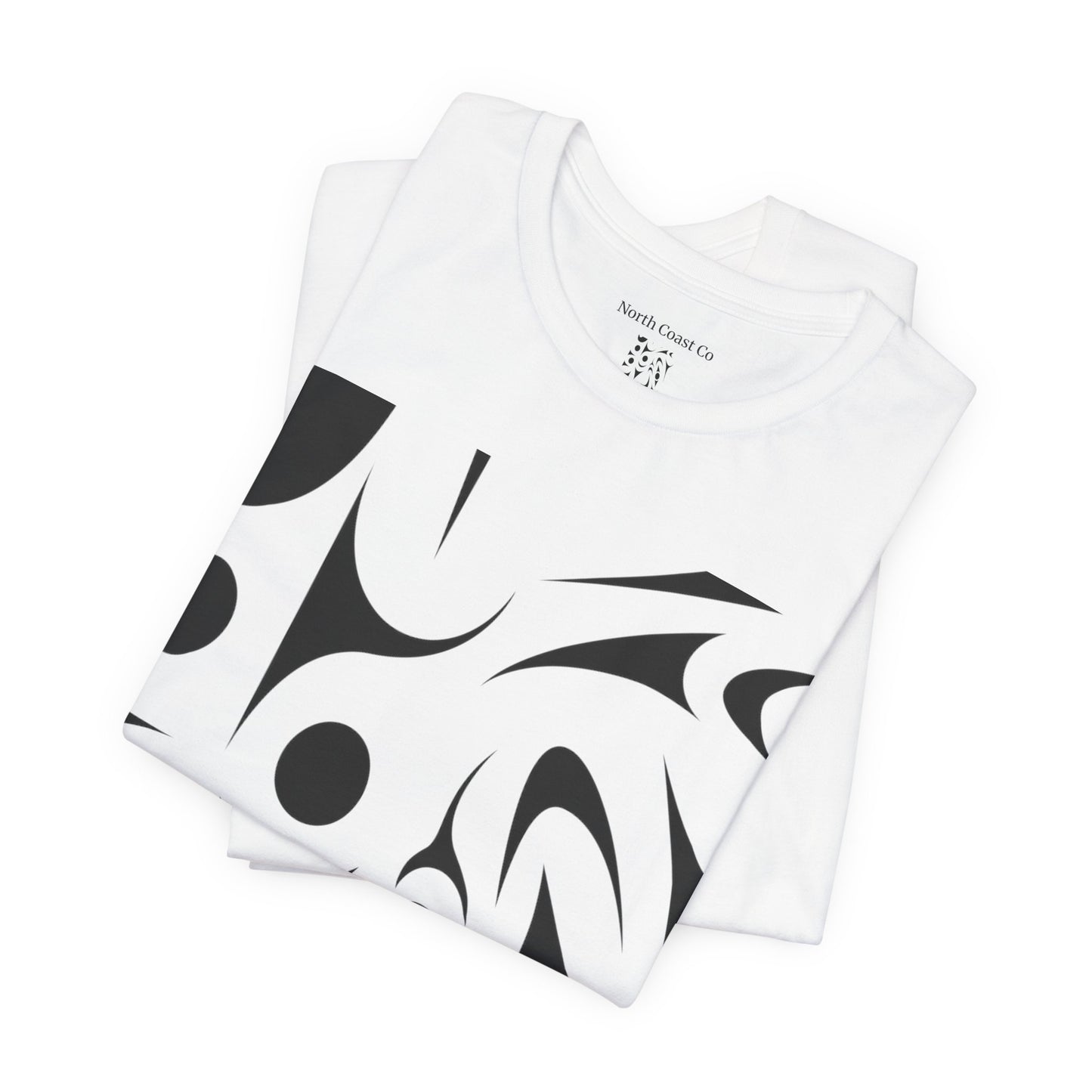 Unisex T-Shirt with black and white “Thunderbird” Design by Joshua Watts