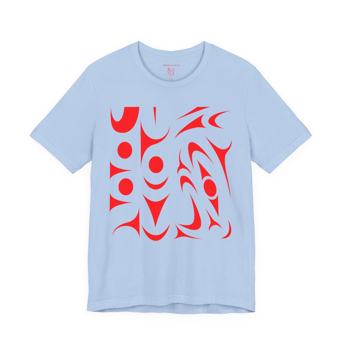 Unisex T-shirt with red Thunderbird design by Joshua Watts