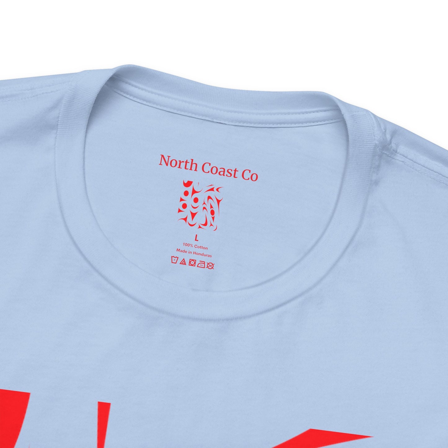 Unisex T-shirt with red Thunderbird design by Joshua Watts