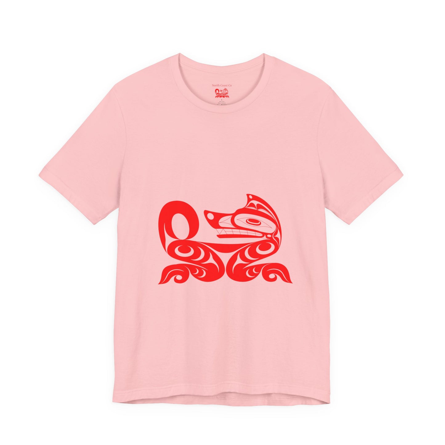 Unisex T-Shirt with “Red Wolf” design by Joshua Watts